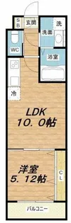 エスグランデ中崎町【2階】の間取り