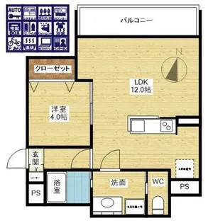 リブレメゾン東三国Ⅰ【1階】の間取り