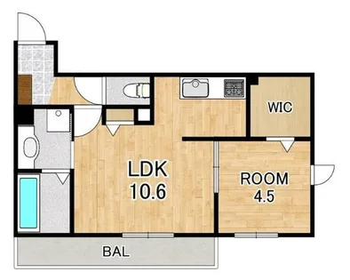 Chouchouにおの浜【1階】の間取り