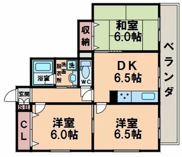 クラールプラッツ【3階】の間取り
