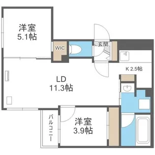 Terrace Sakura(テラスサクラ)【3階】の間取り