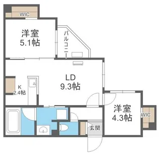Terrace Sakura(テラスサクラ)【4階】の間取り