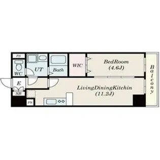 フォレシティ新栄【7階】の間取り