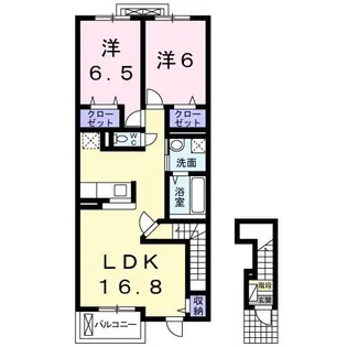 サン・フィオーレ大島Ⅰ【2階】の間取り