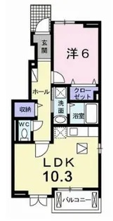 マーベラス・アンジュⅡ【1階】の間取り