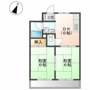コーポはなぶさ【3階】の間取り