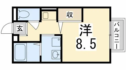 クローバーハイツ【201号室】の間取り