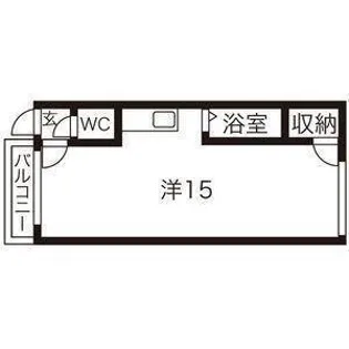カサデューク平岸53.55.56【56-301号室】の間取り