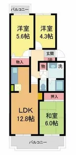 ソシア小林【3階】の間取り