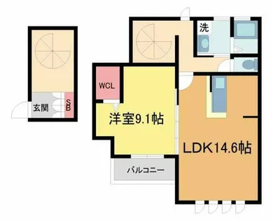 高橋ガーデンスクエア【11号室】の間取り