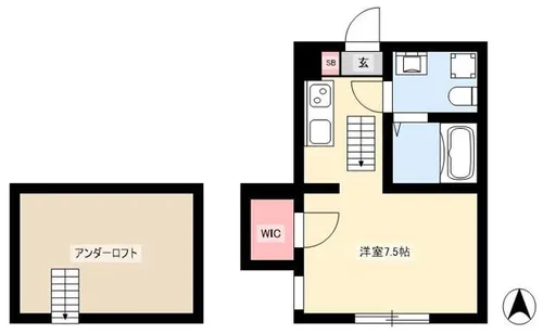 クレマチス名古屋西【2階】の間取り