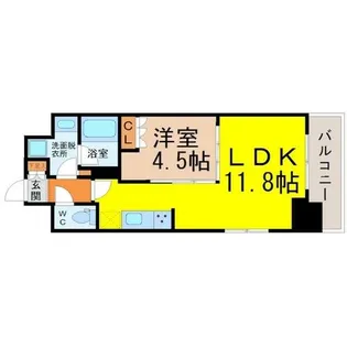 OKBアヴェニール菊井町【13階】の間取り