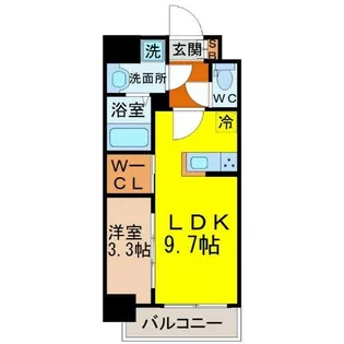 ハーモニーレジデンス名古屋今池【13階】の間取り