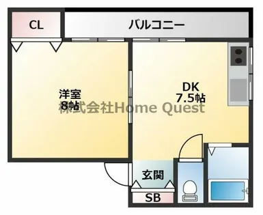 ST山本【202号室】の間取り