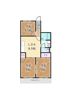 大阪府堺市中区深井沢町【マンション】の間取り