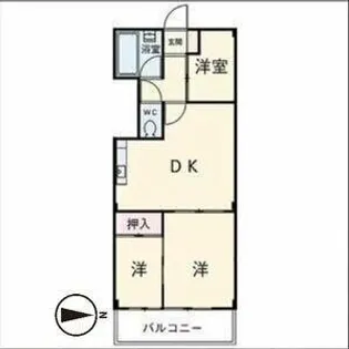 レジデンス丸新【207号室】の間取り