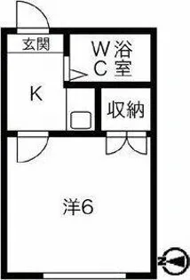 エスポワール左京山【207号室】の間取り