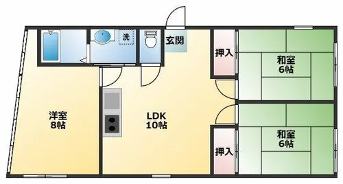 エイチ・ツーオー第7ビル【5階】の間取り
