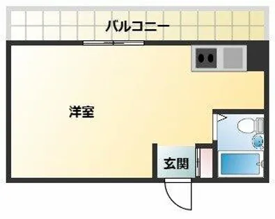 エイチ・ツーオー第7ビル【5階】の間取り