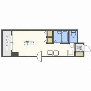 メゾンクレスト元町【406号室】の間取り