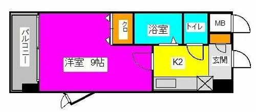 ヴェルドミール【1階】の間取り