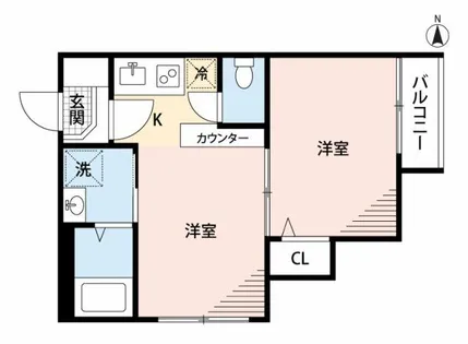 BALENO別府【2階】の間取り
