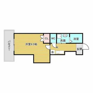 アリバ豊崎【6階】の間取り