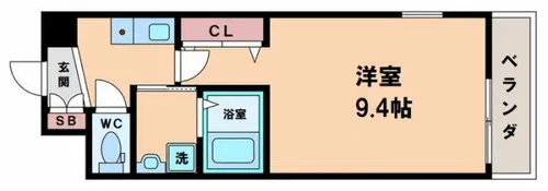 ディナスティ長居公園南【11階】の間取り