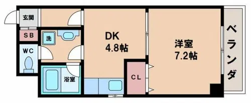 エスペランス田辺【2階】の間取り