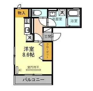 大阪府堺市北区中百舌鳥町2丁【アパート】の間取り