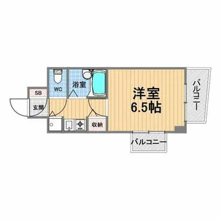 コンフォール甲子園口【6階】の間取り