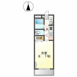 メゾン・リヴィエール【2階】の間取り