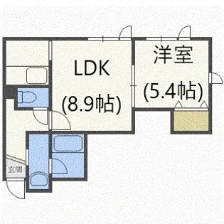 パームハイツ【2階】の間取り