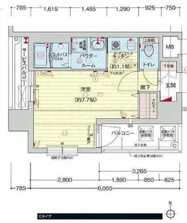 プレサンス名古屋STATIONザ・シティ【10階】の間取り
