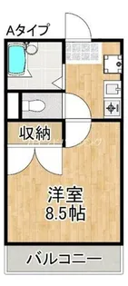 レオパレス二色の浜A【3階】の間取り