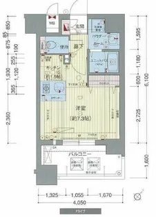プレサンス名古屋STATIONビジュ【13階】の間取り