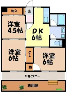 パークエステイツ【1階】の間取り