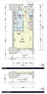 プレサンス名古屋STATIONキュオル【6階】の間取り