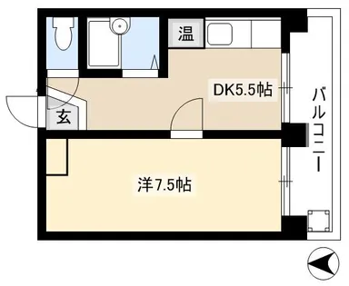 藤見ヶ丘ASビル【2階】の間取り