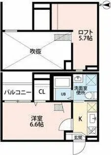 ハーミテージ荒子(ハーミテージアラコ)【2階】の間取り