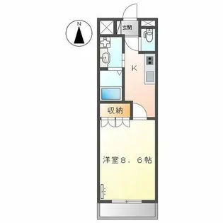 ドエル山王【1階】の間取り