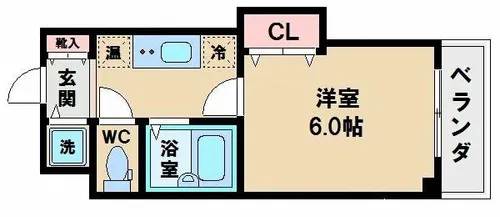 アパルト松崎【8階】の間取り