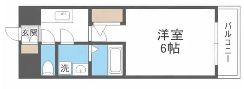 大阪府大阪市福島区福島4丁目【マンション】の間取り