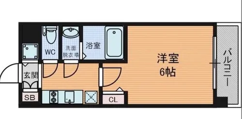 ドルチェヴィータ北浜【8階】の間取り