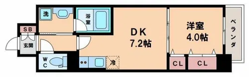 GRAND ECLAT(グランエクラ)【9階】の間取り