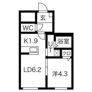 晴蔵MIYANOSAWA【2階】の間取り
