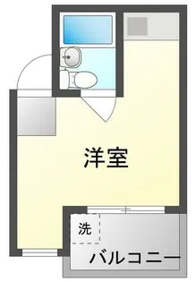 ハイツサニーサイド門真【3階】の間取り