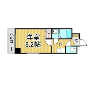 福岡県大野城市白木原2丁目【アパート】の間取り