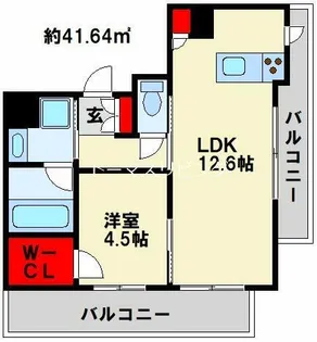 福岡県北九州市小倉北区室町3丁目【マンション】の間取り