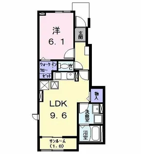 エスポワール KⅢ【105号室】の間取り